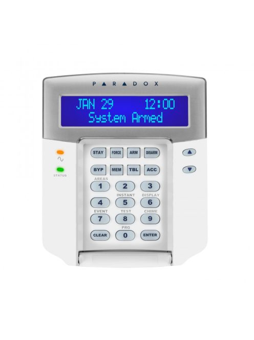 PARADOX-K641+ ÚJ Dizájn, 32 karakteres kék LCD kezelő